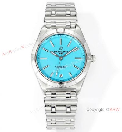 New! Swiss Copy Breitling Chronomat Automatic 36 BLS 2824 Extra-thin Turquoise Dial